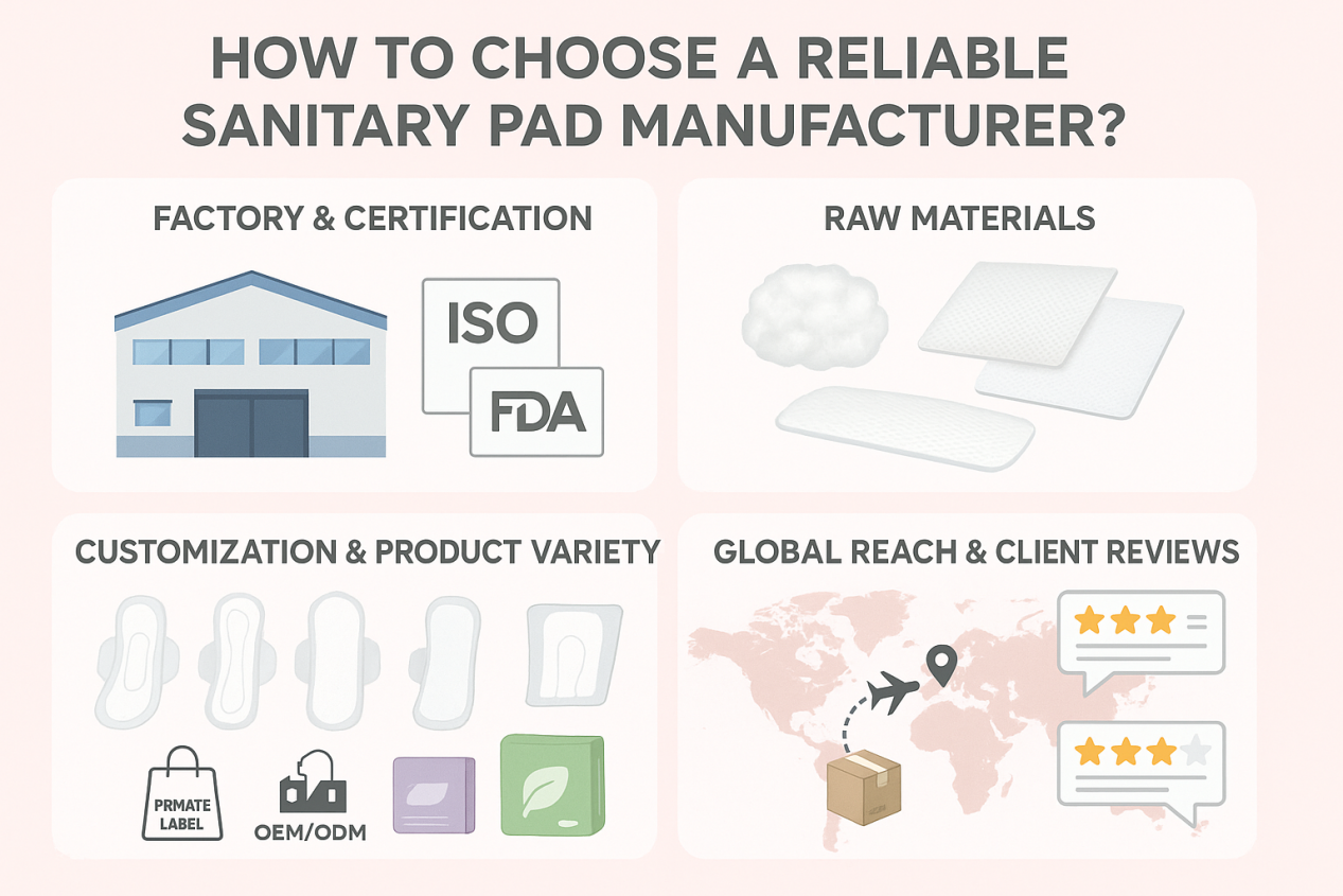 Factors to choose a sanitary pad manufacturer